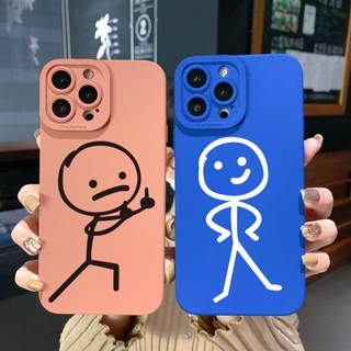 เคสป้องกันโทรศัพท์มือถือ ขอบสี่เหลี่ยม ลาย Matchstick สําหรับ Xiaomi Redmi Note 11 Pro 5G 11S 10 Pro 4G 10S Redmi 10C 9C A2 A1