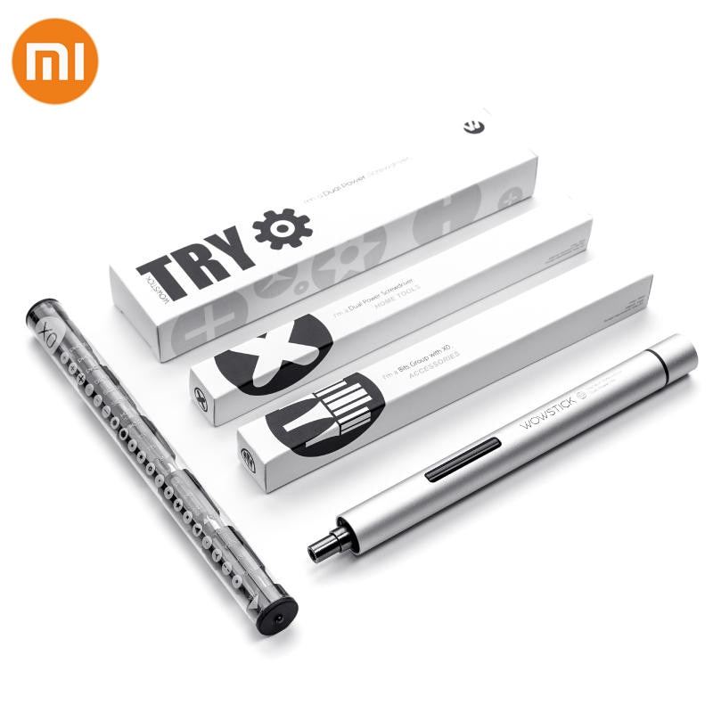 Xiaomi WOWSTICK TRY 20 In 1 ไขควงไฟฟ้าไร้สาย แบบคู่ พร้อมดอกไขควง X0 ชุดเครื่องมือซ่อม DIY