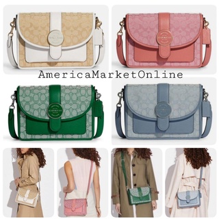 กระเป๋า COACH/ LONNIE CROSSBODY IN SIGNATURE JACQUARD (COACH C8307)