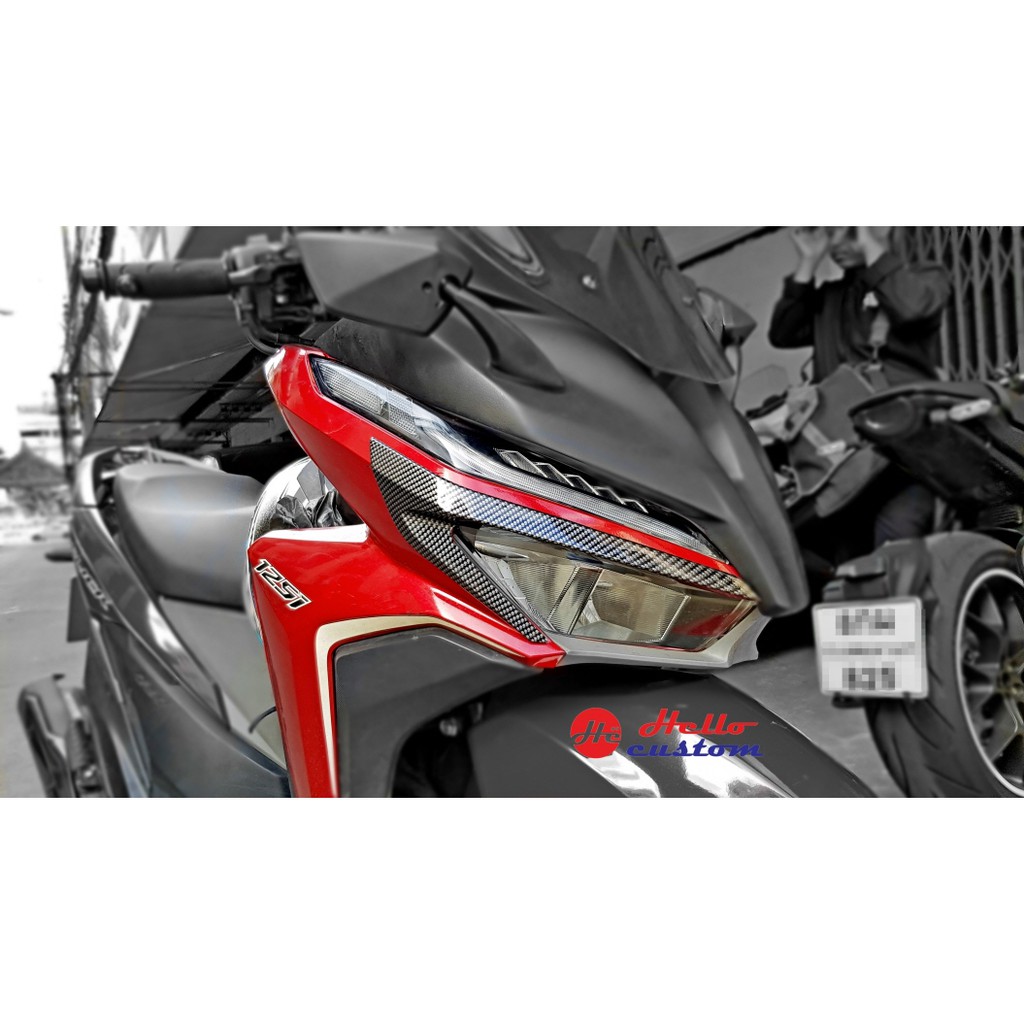 คิ้วครอบไฟหน้าเคฟล่า CLICK 125i 150i 2018-2023