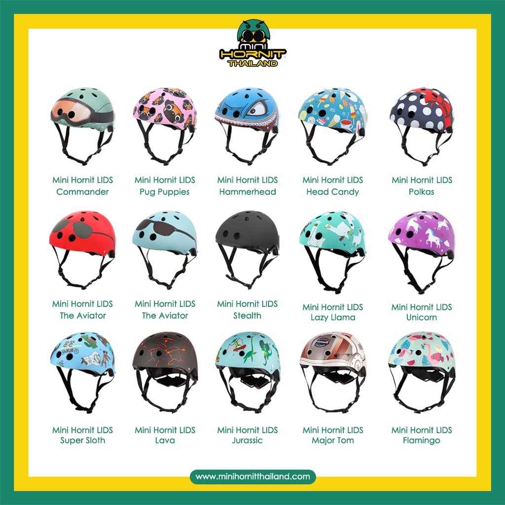 Mini Hornit LIDS Kids' Bicycle Helmet - หมวกกันน็อคเด็ก