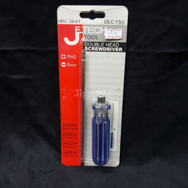 ไขควงสลับหัว แบนแฉก 6 นิ้ว ด้ามพลาสติก J-Tech