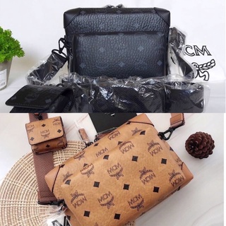 ของแท้ 💯 ส่งฟรี ❗ Mcm Small Soft Berlin Multifunction Crossbody in Visetos