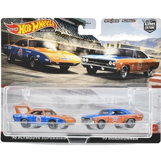 รถเหล็ก HOTWHEELS PREMIUM ของแท้ 2 Pack Plymouth Superbird / Road Runner (HWP2022_#HCY76)