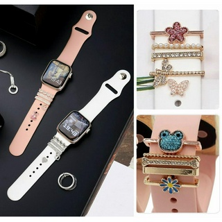 Bling สายนาฬิกาข้อมือ ซิลิโคนนิ่ม แบบเปลี่ยน สําหรับ Watch Strap Series 8 สายแอปเปิ้ลวอช Series7 สายแอปเปิ้ลวอช 6 5 4 3 2 1 SE SE2 Ultra Strap 49 มม. 41 มม. 45 มม. 40 มม. 44 มม. 38 มม. 42 มม. สายแอปเปิ้ลวอช 8