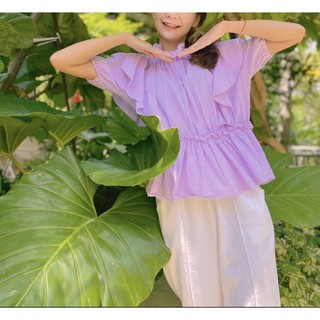 ส่งต่อปล่อยต่อเสื้อคอปีน เอวสม้อคน่ารักมากใส่ถ่ายรูปไป1ครั้ง