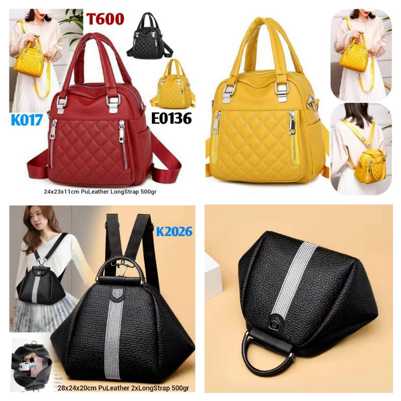 กิจ. K2026 K017 กระเป๋าเป้สะพายหลังแฟชั่น อเนกประสงค์ 1 กก.2 Z3016 T1939 E6624 T600 E0136 tas JT6345