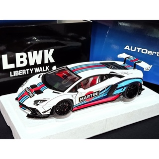 โมเดลรถLAMBORGHINIAVENTADOR 1/18 Autoart 79185 LIBERTY WALK LB-WORKS  LIMITED EDITION (MARTINI LIVERY) 1:18 ราคา