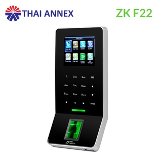 เครื่องสแกนลายนิ้วมือ ยี่ห้อ ZKteco รุ่น F22 ต่อ wifi ได้ ต่อชุด access control ได้