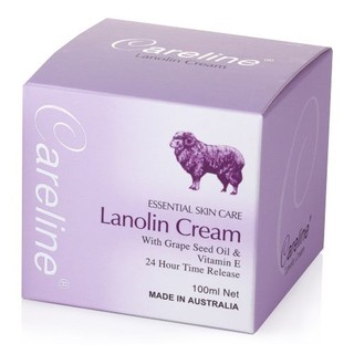 Careline รกแกะครีม Lanolin Cream ขนาด 100 ml สูตรองุ่นสกัด สีม่วง