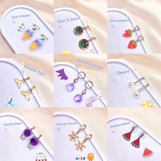 ต่างหูแฟชั่น สวยๆ น่ารักๆ สไตล์เกาหลี Korean Pastel Eearrings มี 46 แบบ