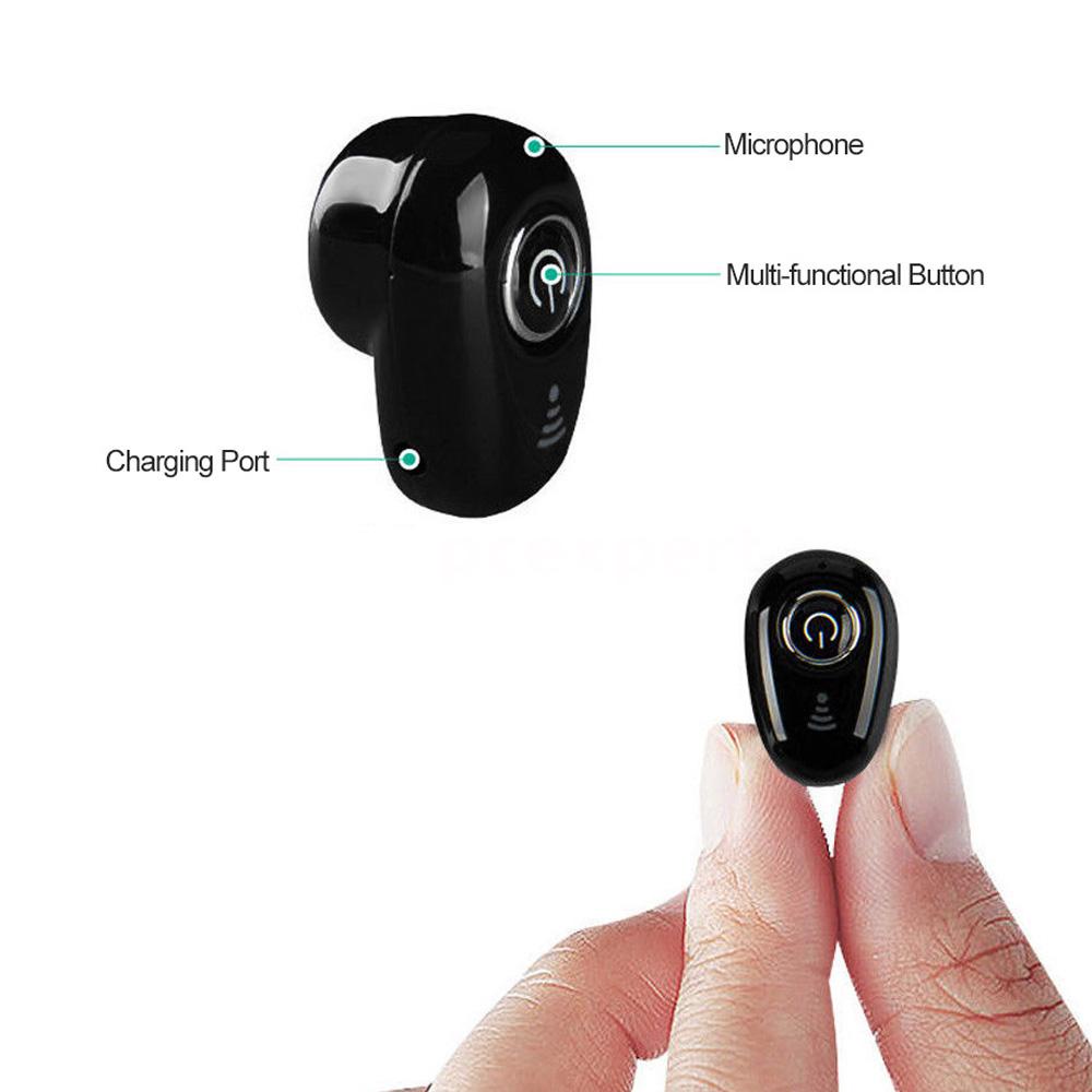 หูฟังบลูทูธ 4.1 S650 In-Ear พร้อมไมโครโฟนสีดํา 4 กรัม #8