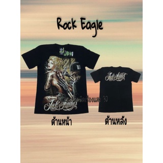 เสื้อยืดเรืองแสง ป้ายแท้ Rock Eagle งาน GW ผ้า Cotton 100%