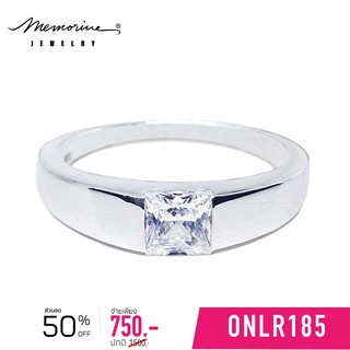 Memorine Jewelry แหวนเงินแท้ 925 ฝังเพชรสวิส (CZ) : ONLR185