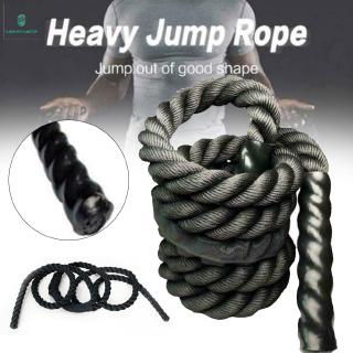 Fitness Weighted Jump Rope 25mm Heavy Battle Skipping Ropes Power Training Multifunction SW♥