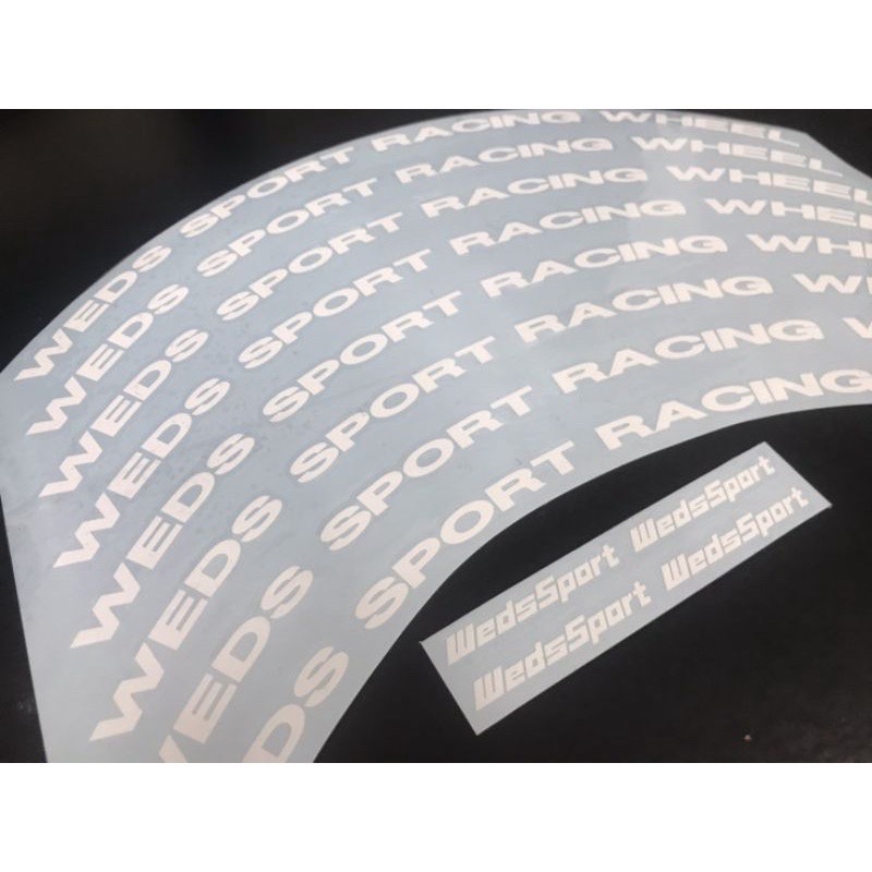 สติ๊กเกอร์ล้อ wedssport TC005​   ขอบ 15-16 นิ้ว​ #wedssport