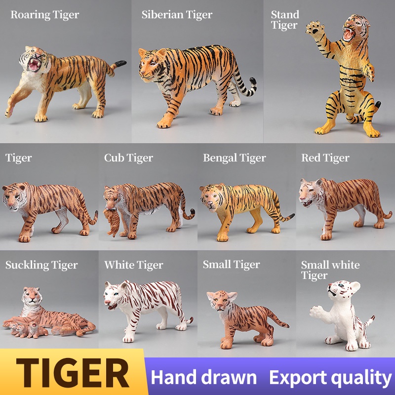 ใหม่สัตว์ป่าโลกจำลองสัตว์เสือชุดสัตว์รุ่นการเรียนรู้การกระทำตัวเลขของเล่นเพื่อการศึกษาสำหรับเด็ก - รูปที่ 2
