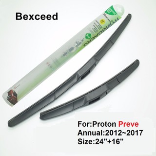 For Proton Preve 24"+16"  Bexceed of Car Windshield Hybrid Wiper Blade 2012~2017