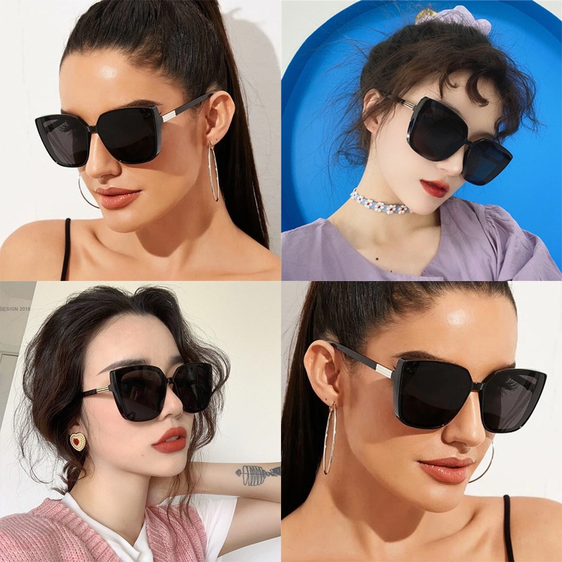 2021 New Fashion Square Sunglasses European and American Style Sunglasses, Personality Korean Version of The Net Red Glasses Cat Eye Sunglasses Trend