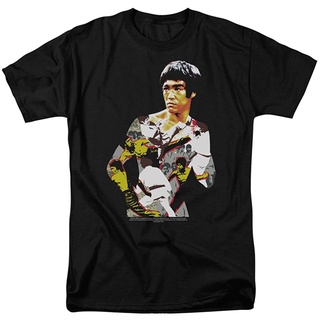 T-Shirtเสื้อยืดแขนสั้น ผ้าฝ้าย พิมพ์ลาย Bruce Lee Body of Action สําหรับผู้ชาย และผู้หญิง S-5XL