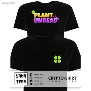 ☏❤ CRYPTO SHIRT - PLANT VS UNDEAD (PVU) DTF PRINTCasualAll-match for men unisex