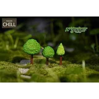 [MC818] ตุ๊กตุ่นจิ๋ว ต้นไม้ 3 ขนาด 🌳 (1 ต้น ราคา 6, 8, 10 บาท)