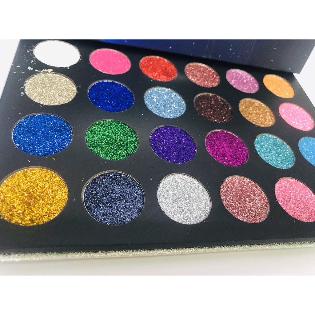 กลิตเตอร์ชิมเมอร์ สำหรับเเต่งหน้าทาเปลือกตา ชุดใหญ่ 24 สี ใน 1 พาเลท พร้อมส่งจากไทย