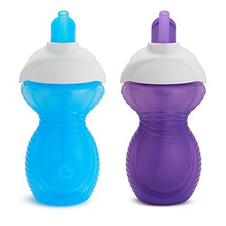 Munchkin : MNK15443 ถ้วยหัดดื่ม 9oz. Click Lock Flip Straw Cup - 2pk