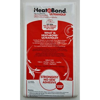 ​HeatnBond Ultra Hold Iron-On กระดาษกาวสองหน้าสำหรับติดผ้า [พร้อมส่ง] #กระดาษกาวรีดติด ขนาดกว้าง 43 ซม. ยาว 90 ซม. (1 ห