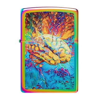 Zippo ไฟแช็กรุ่น 49787 Psychedelic Brain Design รับประกันตลอดชีวิต นำเข้าและจำหน่ายโดยตัวแทนจำหน่าย