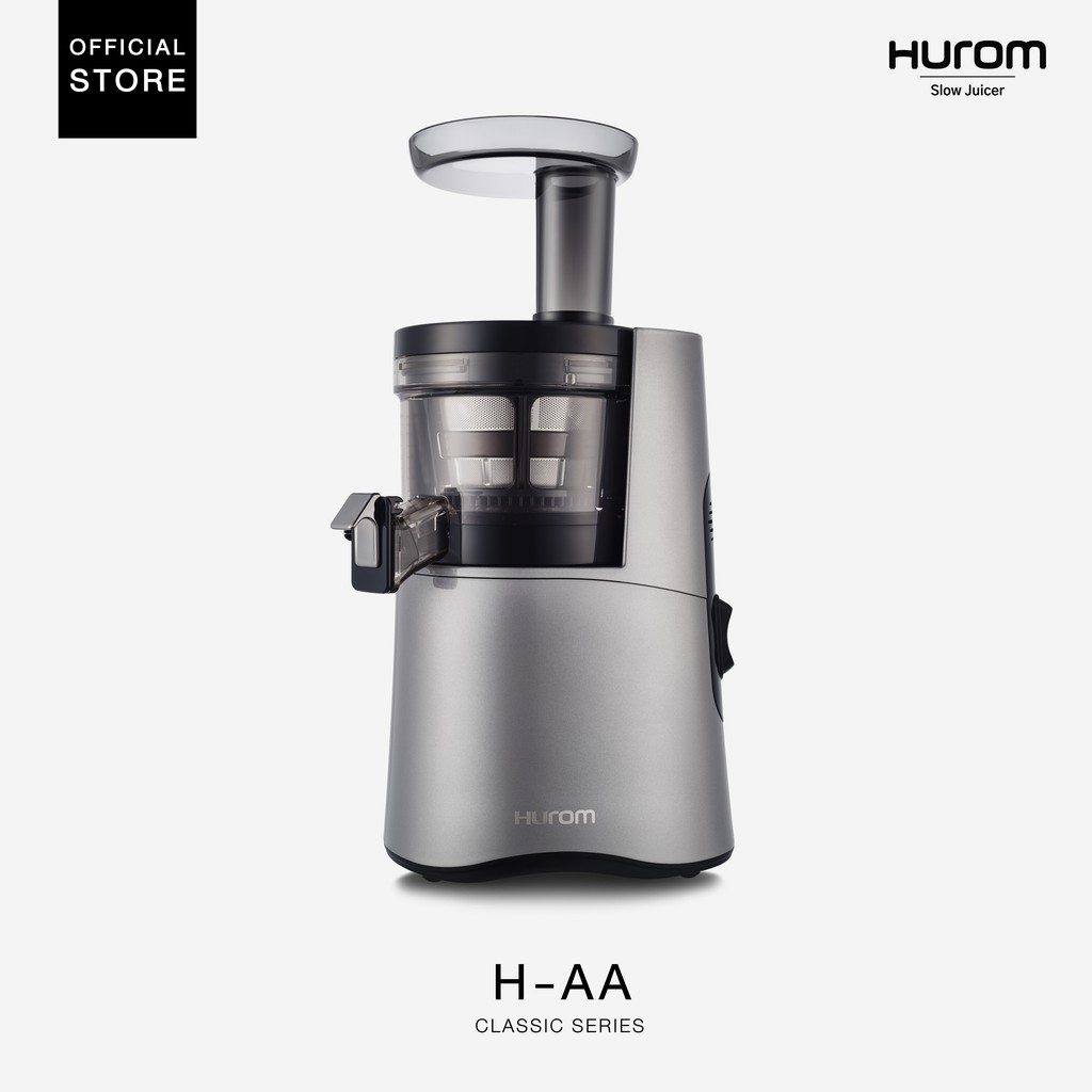 Hurom เครื่องสกัดน้ำผักและผลไม้เเยกกาก รุ่น H-AA (Classic Series) สี Dark Grey