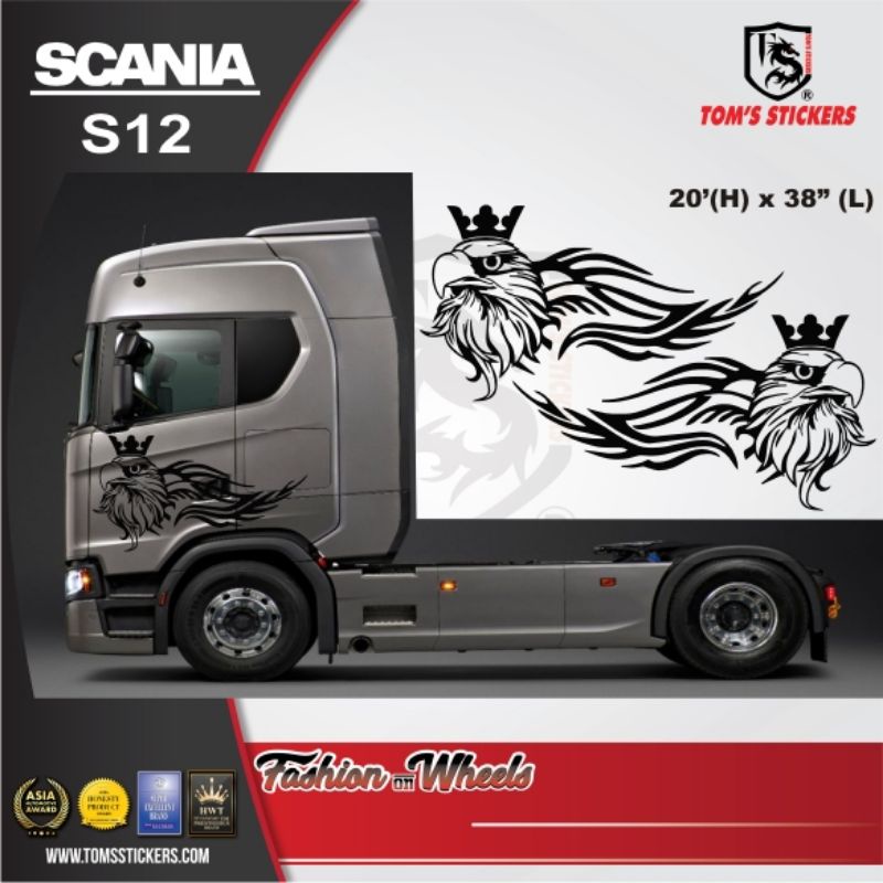 SCANIA TRUCK BODY STICKER SET SCANIA S12