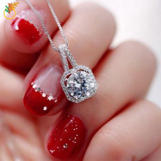 【COD Tangding】(ซื้อ 1 แถม 1) จี้สร้อยคอคริสตัล rhinestone เครื่องประดับแฟชั่น