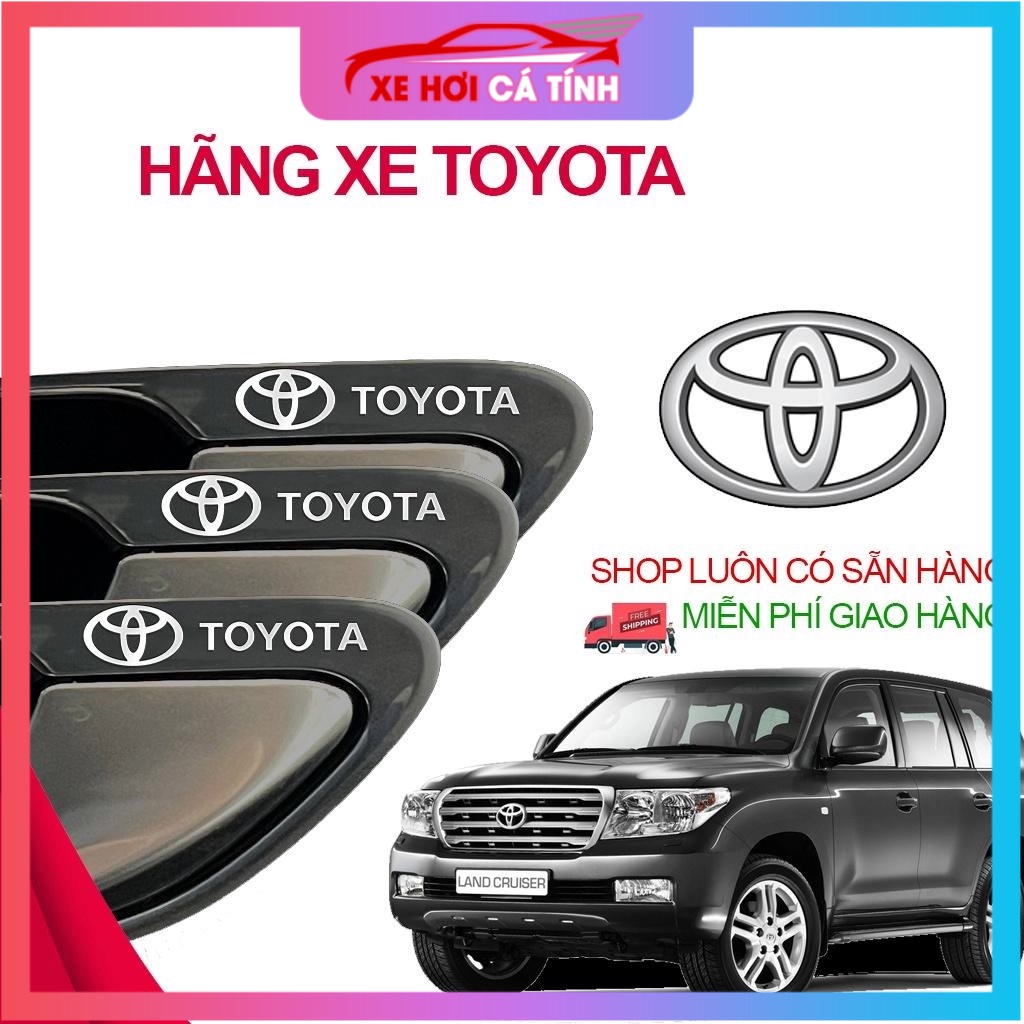 [TOYOTA] รูปลอกแต่งรถสวยๆ ประทับโลหะสลักชื่อ Toyota Camry, Altis, Vios, Wigo, Innova
