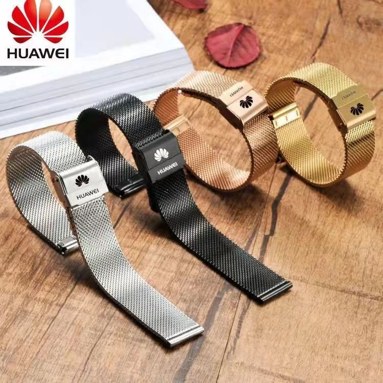 Original HUAWEI นาฬิกา watch3/3Pro/GT2 GT3 GT4 GT5 42mm46mm/GT2 Pro/GT2e/GT/2pro/GT3 SE/HUAWEI WATCH GT Runner โลหะแฟชั่นธุรกิจสายคล้อง