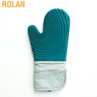 Rolan Silicone Oven Mitt Slip Proof Heat Resistant Kitchen Microwave Glove Waterproof