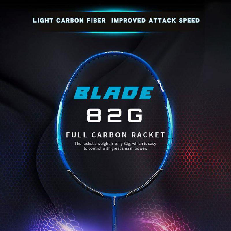 ส่งจากไทย🇹🇭 ของแท้ 💯%ไม้แบดมินตัน Kumpoo รุ่น BLADE (4u) แถมเอ็น+พันด้าม+ซองกำมะหยี่ฟรี
