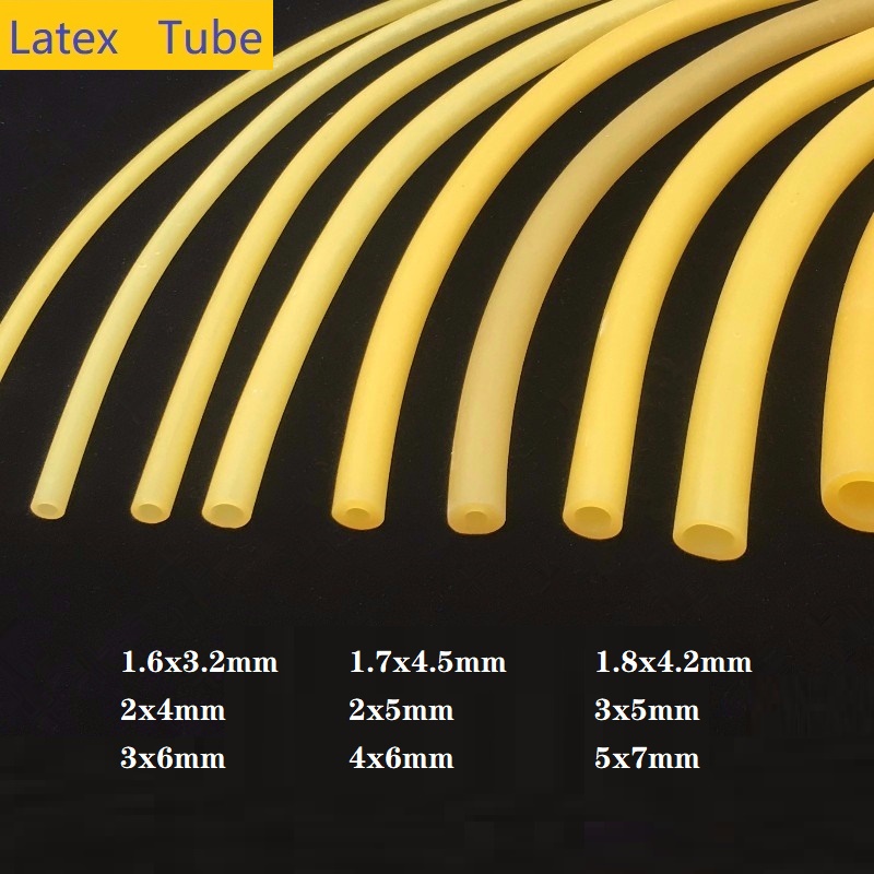 5M น้ํายางธรรมชาติหลอด ID 1.6/1.7/1.8/2/2/4/5 มม.ที่มีประโยชน์คุณภาพสูงยืดหยุ่นยางท่อ
