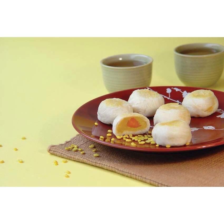 ขนมเปี๊ยะแม่เอย ไส้ถั่วไข่  ขนมแม่เอย 1 กล่อง (บรรจุ 10 ชิ้น)