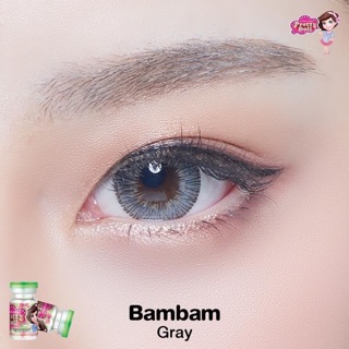 BamBam / Cat Woman Gray บิ๊กอาย สีเทา Pretty Doll Contact Lens คอนแทคเลนส์ ค่าสายตา สายตาสั้น แฟชั่น สายตาปกติ ลายฮิต