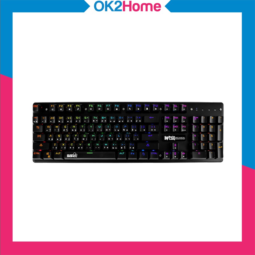 Signo KB-728 Invego Mini RGB คีย์บอร์ด แมคคานิคอล ออพติคอลสวิตช์