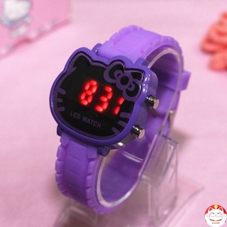 นาฬิกาคิตตี้ ดิจิตอล สีม่วง Hello kitty watch