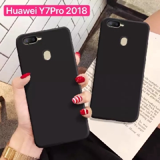 Case Huawei Y7Pro 2018 เคสโทรศัพท์หัวเว่ย y7 2018 y7pro เคสนิ่ม tpu เคสสีดําสีแดง เคสซิลิโคน สวยและบางมาก