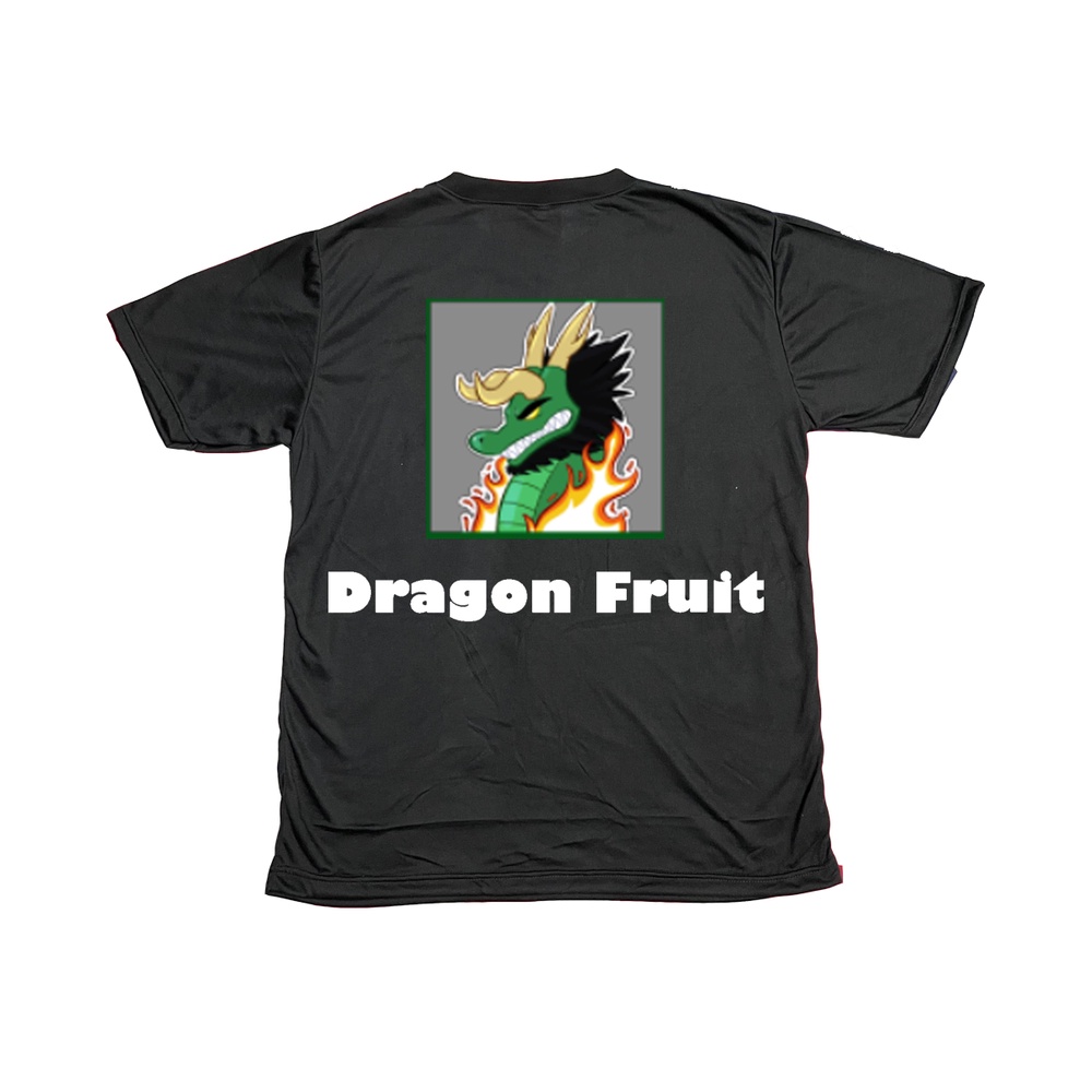 เสื้อลายเกมเท่ๆใน roblox แมพ blox fruit เป็นผลปีศาจ มังกร(dragon fruit) หน้าหลังสวยๆ ราคาถูกS-5XL