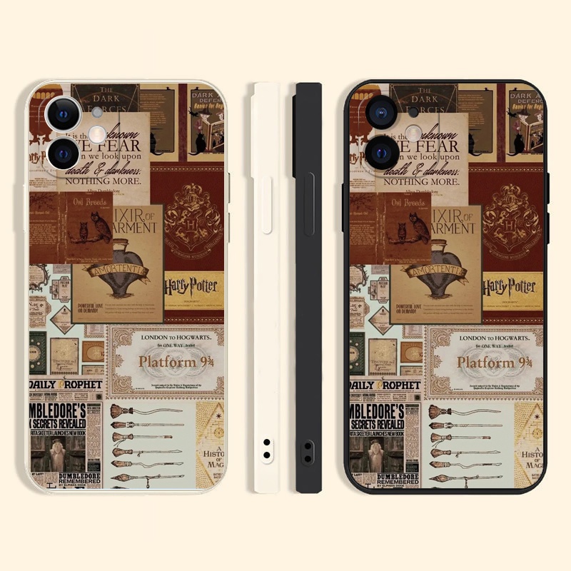แฮร์รี่พอตเตอร์ เคสไอโฟน 12 11 13 pro max 8พลัส เคส iPhone 14 pro 13 pro max se 2020 Xr Xs X 7 8 plus phone case นิ่ม