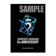 Bushiroad Sleeve Mini Cardfight!! Vanguard 5th Anniversary Black ver. - สลีฟ, แวนการ์ด, ซองการ์ด