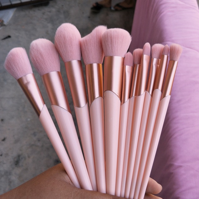แปรงแต่งหน้า pink set