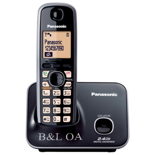 Panasonic Cordless Phone 2.4 GHz Caller ID โทรศัพท์ไร้สาย KX-TG3711