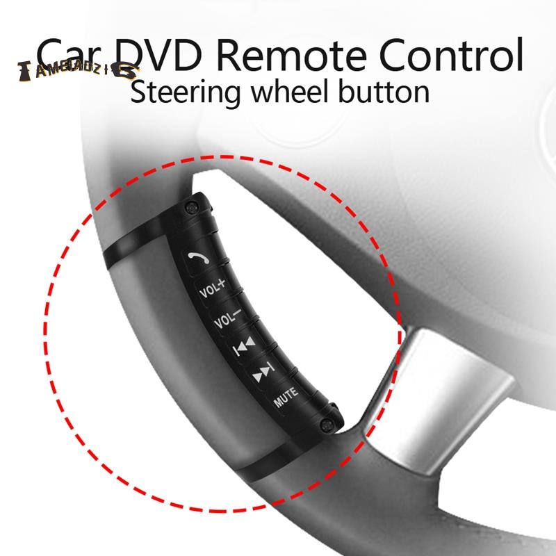 BHome Universal Car Steering Wheel Remote Control 10 Keys Wireless Music DVD GPS Navigation Radio Remote Control Buttons TH