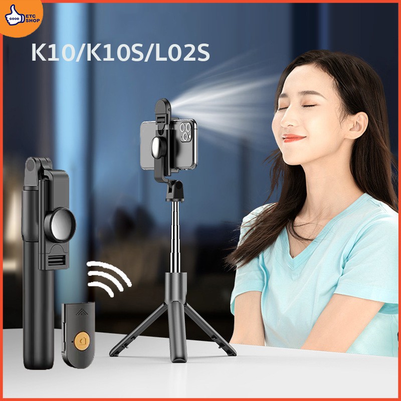 ETC Bluetooth Selfie Stick Mini Tripod Handphone Live Photo Holder With ...